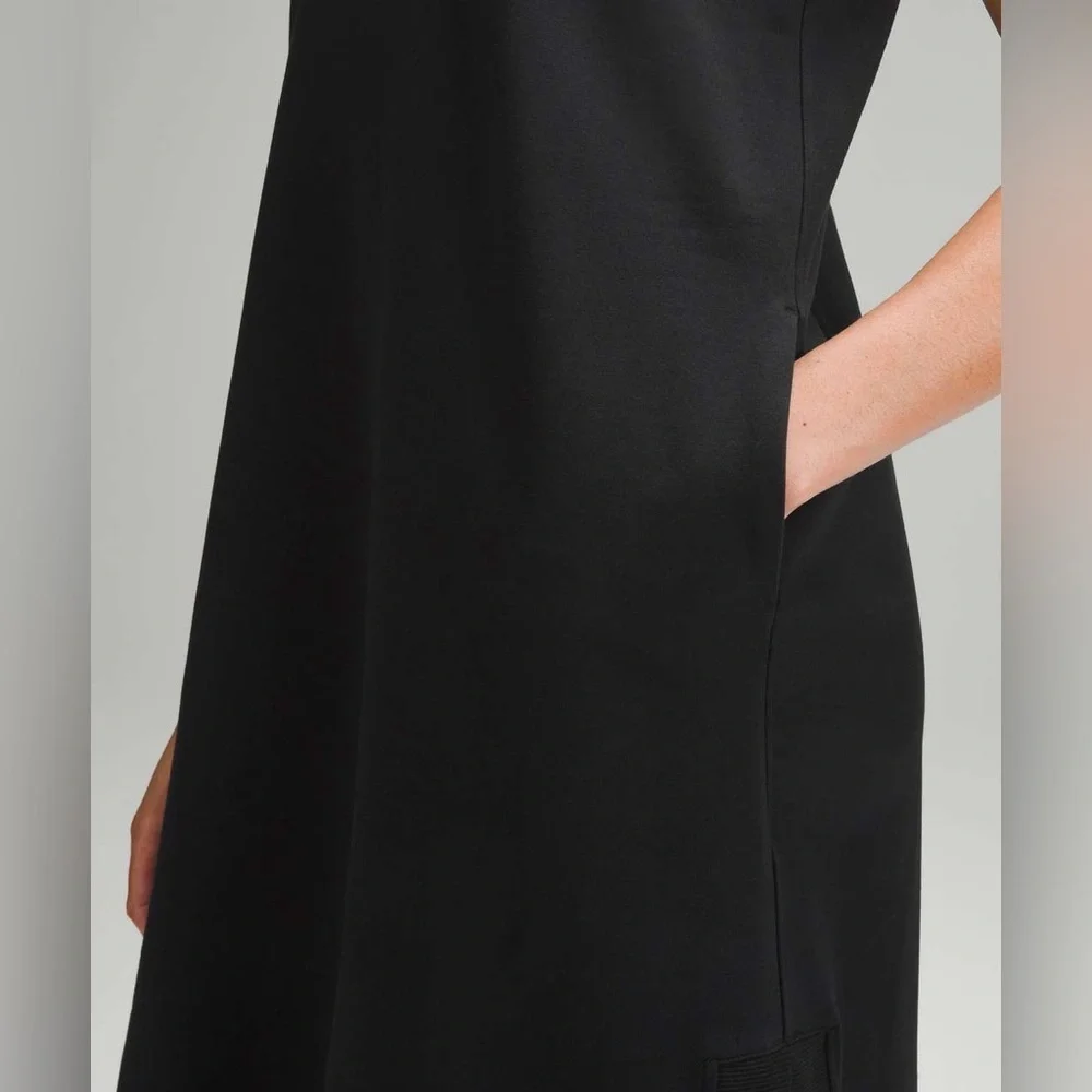 Lululemon Black Sleeveless French Terry Dress, size 8 - Picture 4 of 13